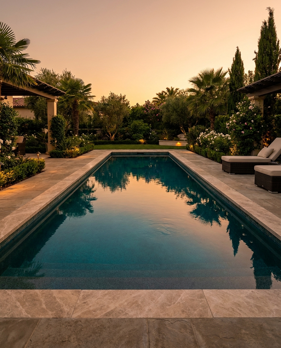 Pool project photo accompanying the landing pages lead quality article